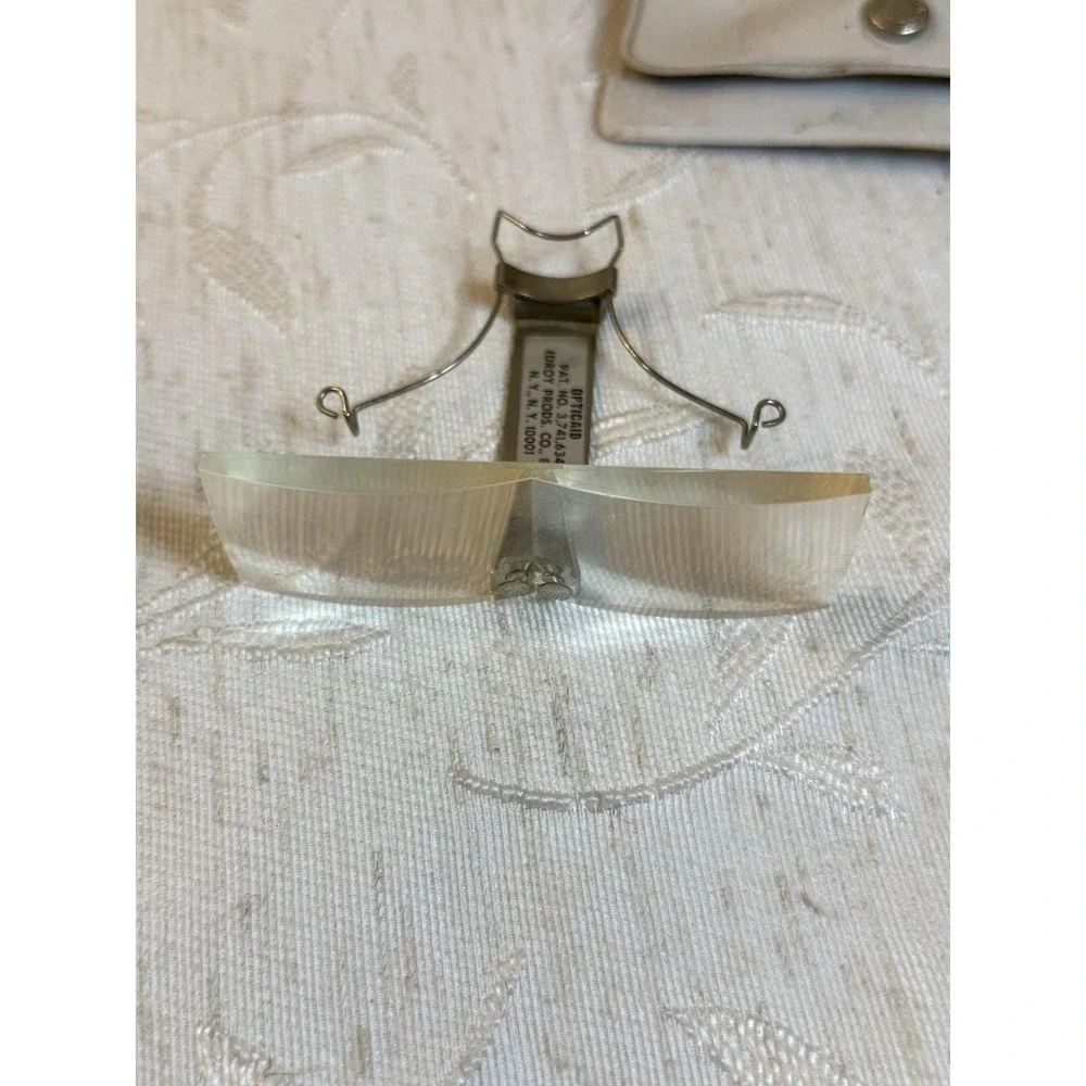 Vintage 1970s Edroy Opticaid Clip-On Magnifier – Original Case‎ Included. Loupe